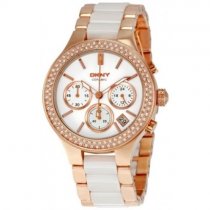 DKNY Women's NY8183 Gold Stainless Steel Quartz Watch with White zusä DKNY Women's NY8183 Gold Stainless Steel Quartz Watch with White zusä